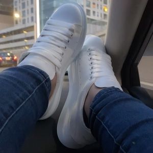 White Alexander McQueen sneakers